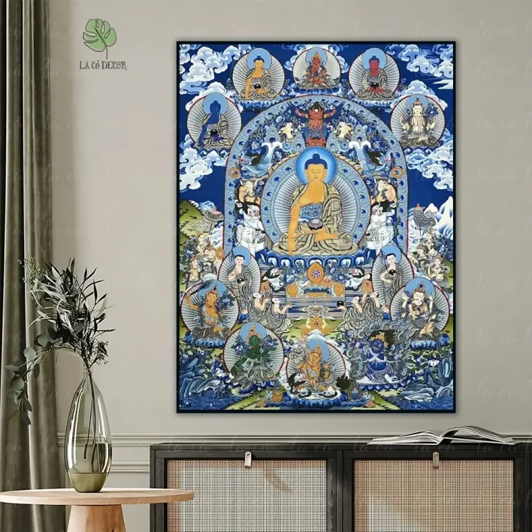 Tranh Đức Phật A Di Đà Thangka Mật Tông - Nhiều Mẫu