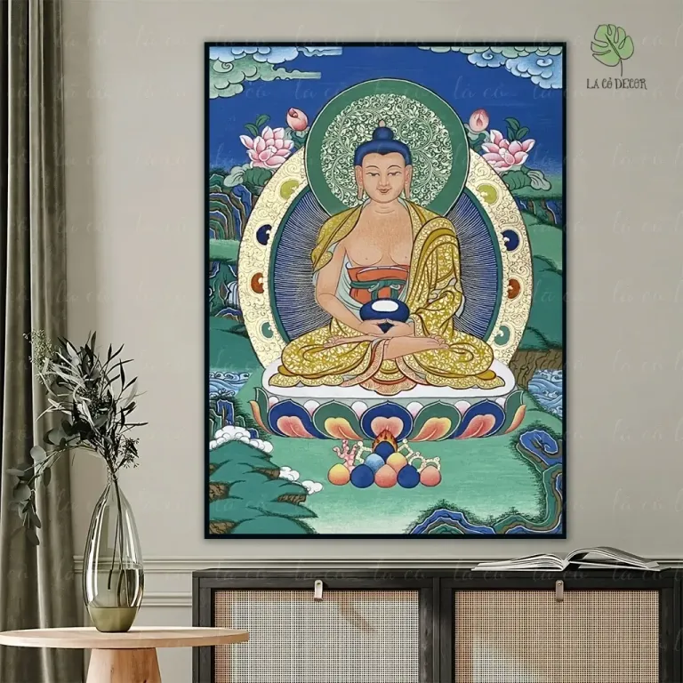 Tranh Đức Phật A Di Đà Thangka Mật Tông - Nhiều Mẫu