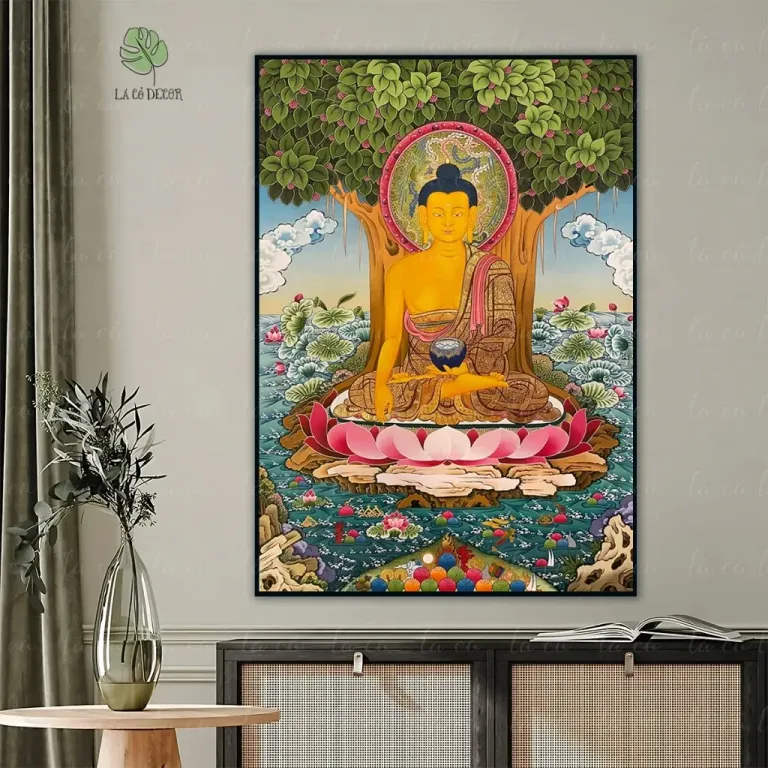 Tranh Đức Phật A Di Đà Thangka Mật Tông - Nhiều Mẫu