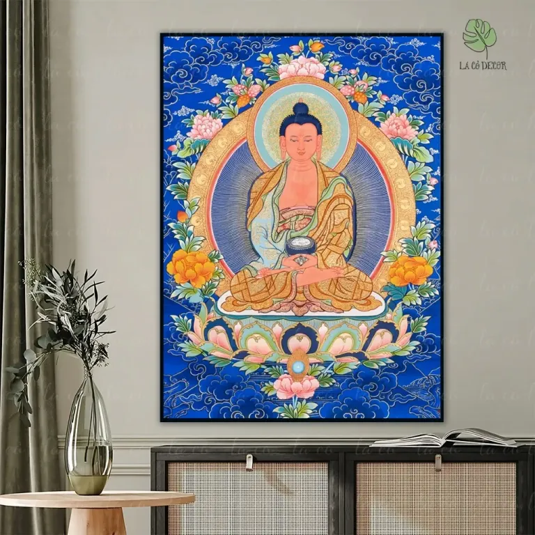 Tranh Đức Phật A Di Đà Thangka Mật Tông - Nhiều Mẫu