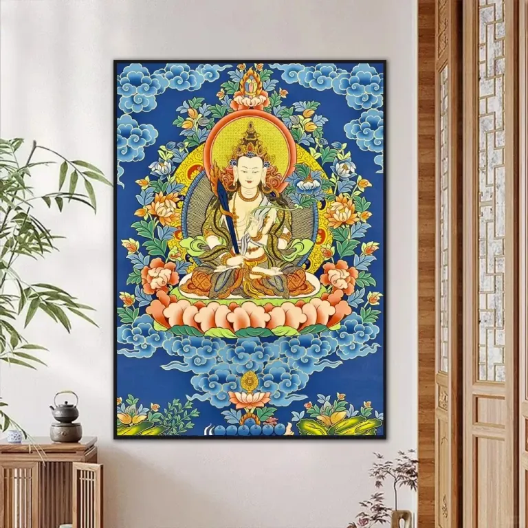 Tranh Hư Không Tạng Bồ Tát - Mật Tông - Kích Thước 40x60 / 50x70 / 60x80cm - Nhiều Mẫu