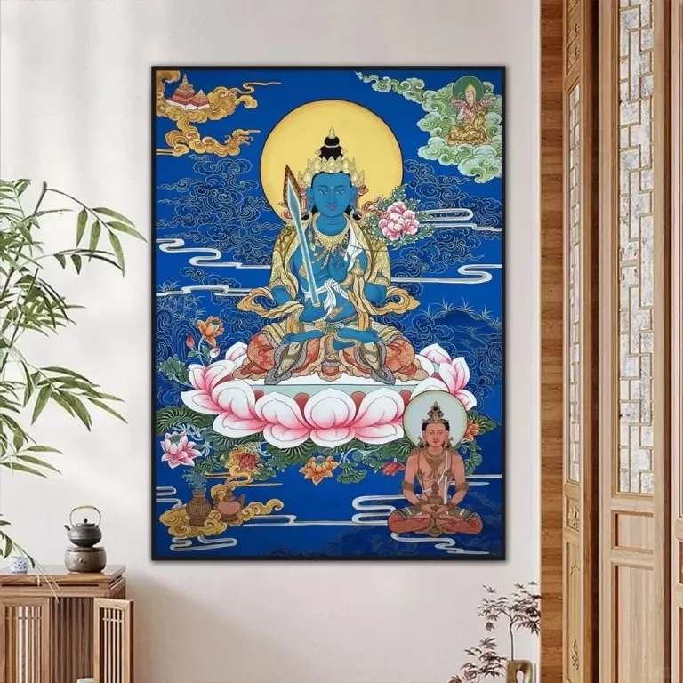 Tranh Hư Không Tạng Bồ Tát - Mật Tông - Kích Thước 40x60 / 50x70 / 60x80cm - Nhiều Mẫu