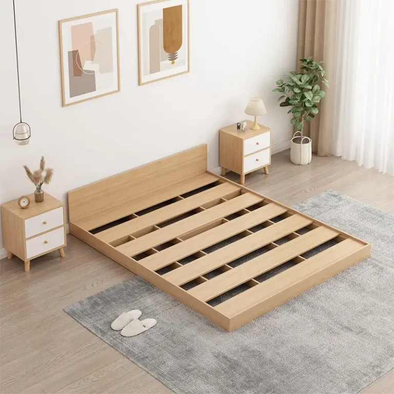 Giường Đôi Bệt, Pallet Gỗ Giường 2m Gỗ MDF Phủ Melamine Tháo Lắp Decor Phòng Thương Hiệu ILUMIA - GP310