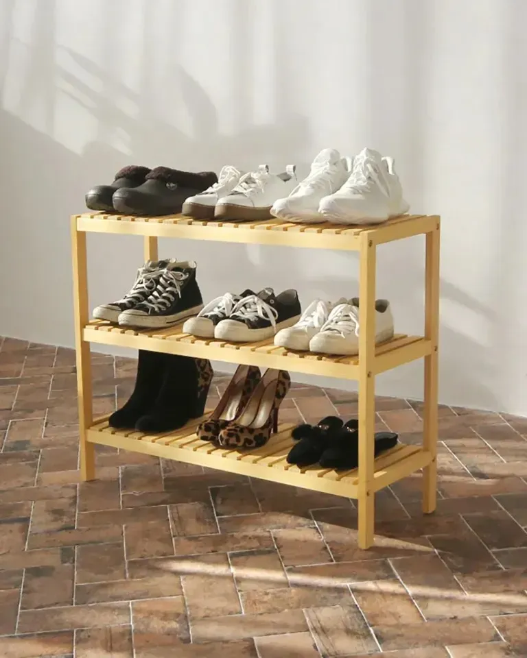 Kệ Giày Gỗ 3 Tầng Shoe Rack Size 500 / 800 / 1000