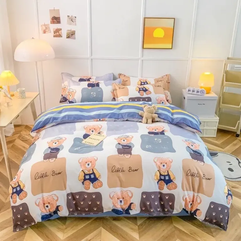 Bộ Chăn Ga Gối Cotton Poly Emmibedding Phong Cách Hàn Quốc Drap Giường Cotton Hot Trend (Không Kèm Ruột)