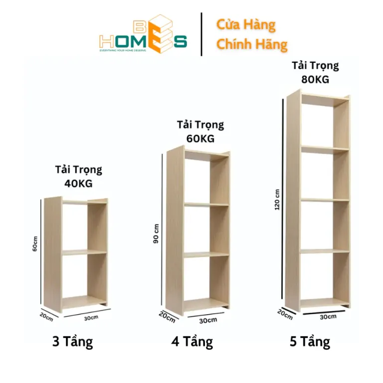 Kệ Gỗ MDF Tổ Ong Behomes Lắp Ráp Thông Minh Không Cần Đinh Vít