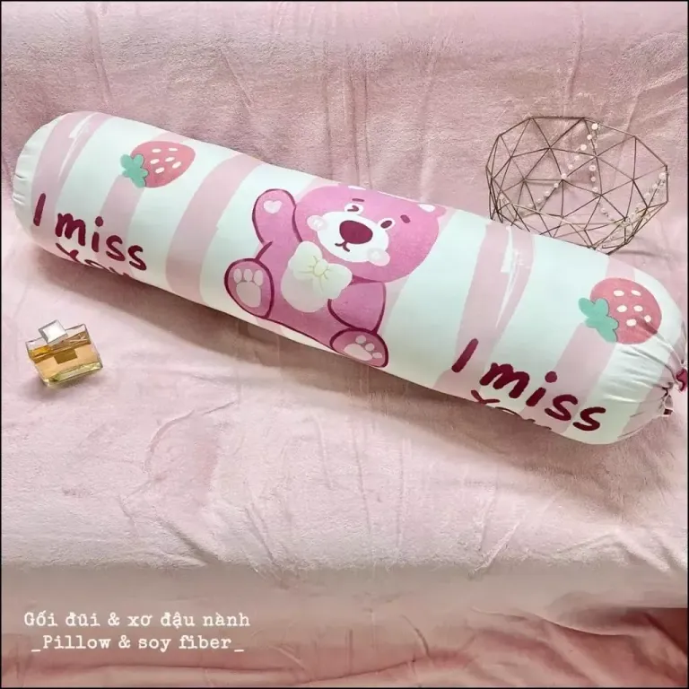 Vỏ Gối Ôm Người Lớn Cotton Đũi Sơ Đậu Nành Mềm Mịn Mát An Toàn Với Mọi Loại Da Kích Thước 35x105cm EmmiBedding