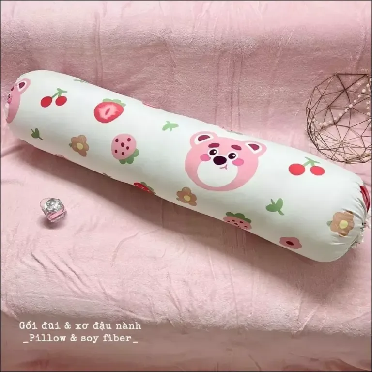 Vỏ Gối Ôm Người Lớn Cotton Đũi Sơ Đậu Nành Mềm Mịn Mát An Toàn Với Mọi Loại Da Kích Thước 35x105cm EmmiBedding