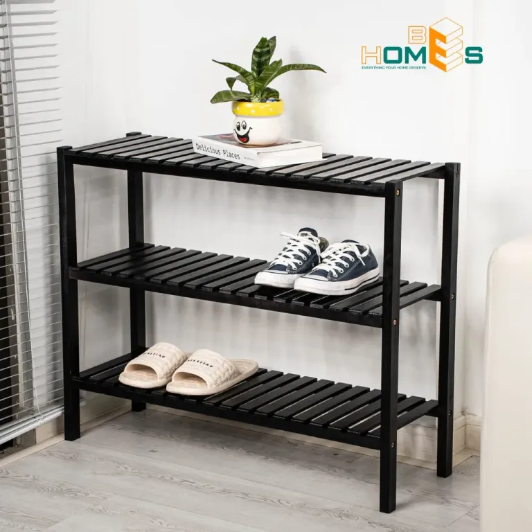 Kệ Giày Gỗ 3 Tầng 80cm