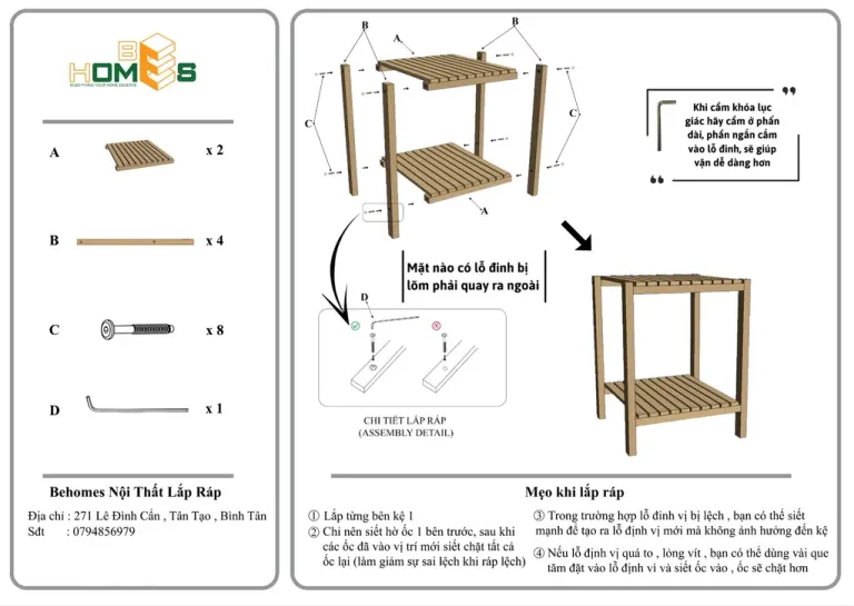 Kệ Tab Gỗ 2 Tầng