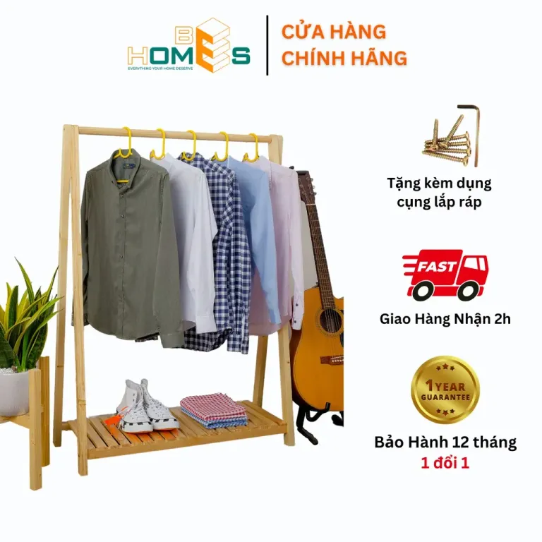 Kệ Treo Quần Áo 1 Tầng