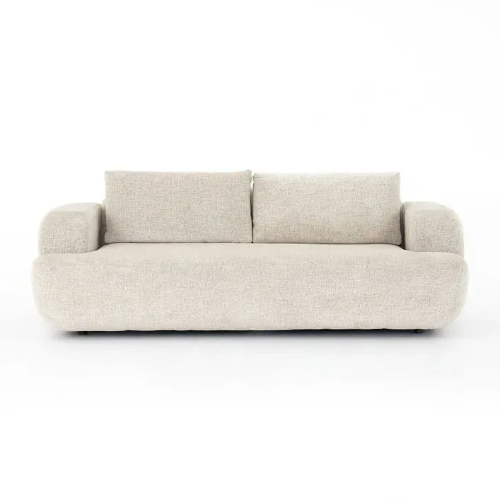 Oatmilk Sofa ( 2 Chỗ Ngồi ) - Thiết Kế Bo Tròn Tối Giản