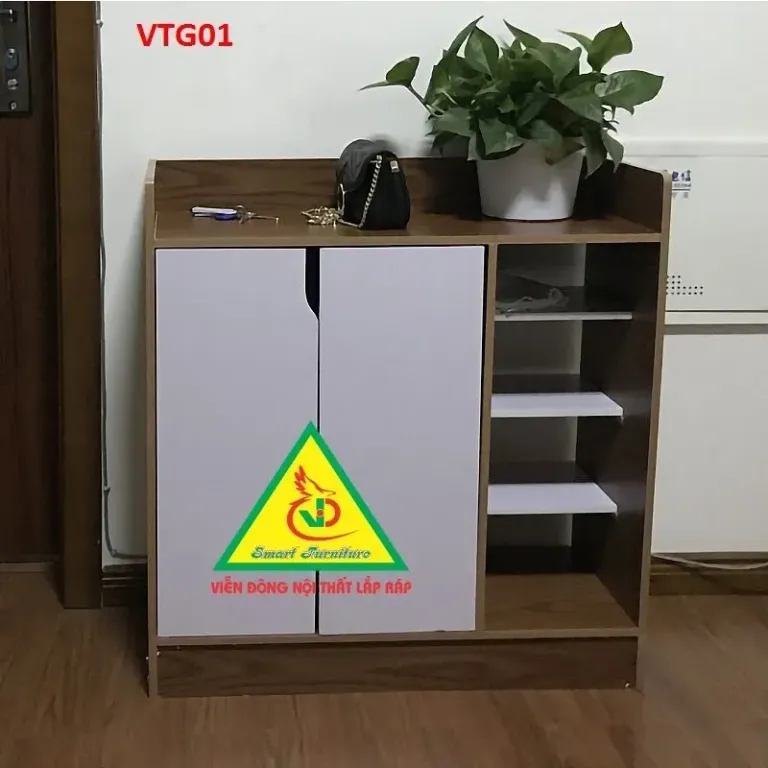 Tủ Giày Hiện Đại Nhiều Ngăn Để Giày VTG01- VĐ Smart Furrniture NỘI THẤT LẮP RÁP VIENDONGADV