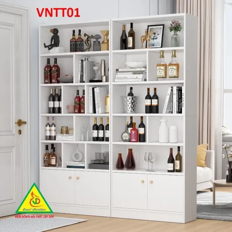 Tủ Kệ Trang Trí Vách Ngăn Gỗ MDF VNTT01 - VĐ Smart Furrniture NỘI THẤT LẮP RÁP VIENDONGADV