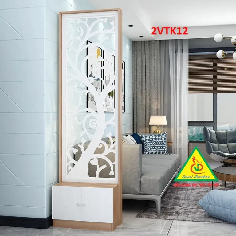 Tủ Kệ Vách Ngăn Trang Trí Gỗ MDF TKV03 - VĐ Smart Furrniture NỘI THẤT LẮP RÁP VIENDONGADV