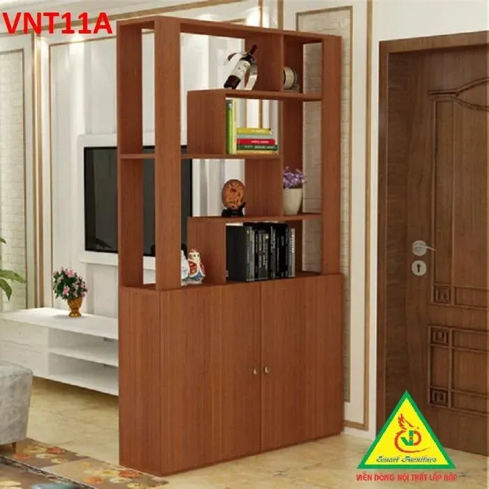 Tủ Kệ Vách Ngăn Trang Trí Gỗ MDF VNTT11A - VĐ Smart Furrniture NỘI THẤT LẮP RÁP VIENDONGADV