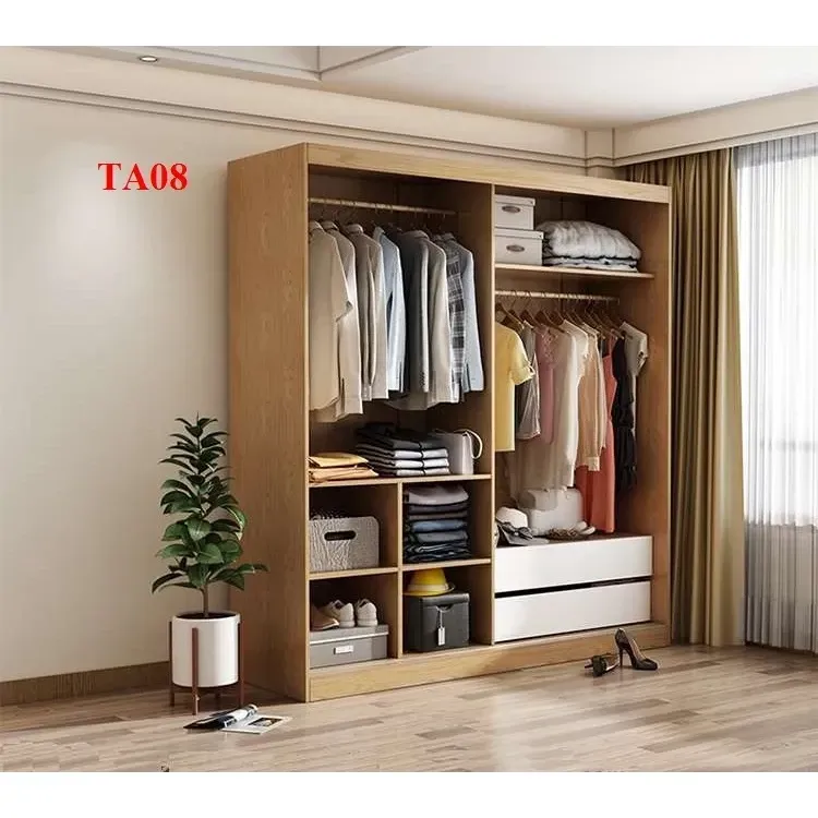 Tủ Quần Áo Thiết Kế Hiện Đại Gỗ MDF TA08 - VĐ Smart Furrniture NỘI THẤT LẮP RÁP VIENDONGADV