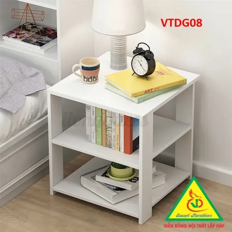 Tủ (Tab) Đầu Giường Gỗ MDF VTDG08 - VĐ Smart Furrniture NỘI THẤT LẮP RÁP VIENDONGADV