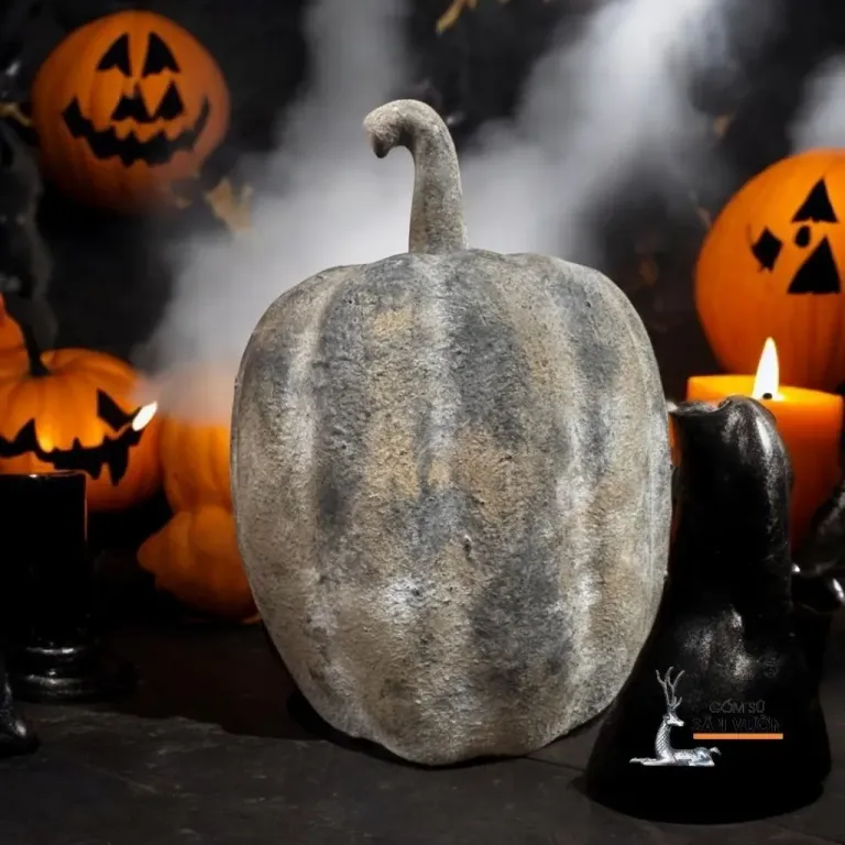 Tượng Gốm Hình Bí Ngô Halloween - Tượng Decor Sự kiện - Trang Trí Sân Vườn