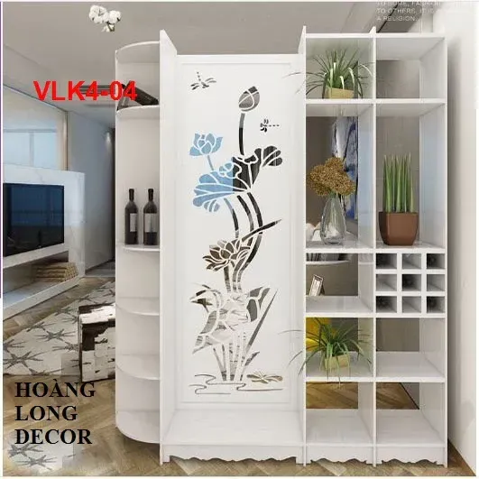 Vách Ngăn 1 Vách 3 Kệ Gỗ MDF VLK4-01 - VĐ Smart Furrniture NỘI THẤT LẮP RÁP VIENDONGADV