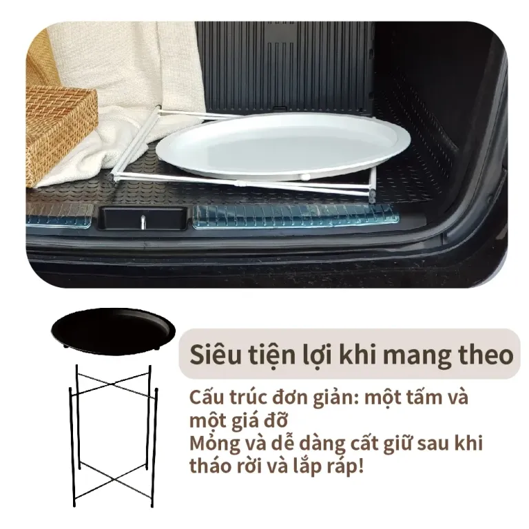 Bàn Trà Chanh RICHOME TA461 Bàn Giã Ngoại, Bàn Uống Trà, Tab Đầu Giường Sang Trọng, Tiện Lợi, Gọn Gàng