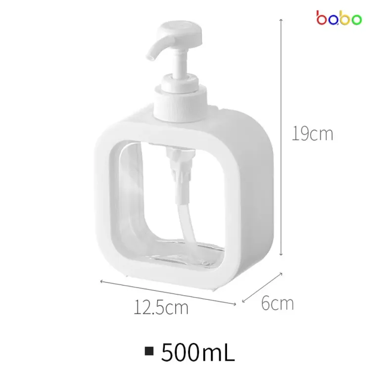 Chai Đựng Dầu Gội Đầu Sữa Tắm Lọ Đựng Nước Rửa Tay Phòng Tắm Trong Suốt Babo (TC25)