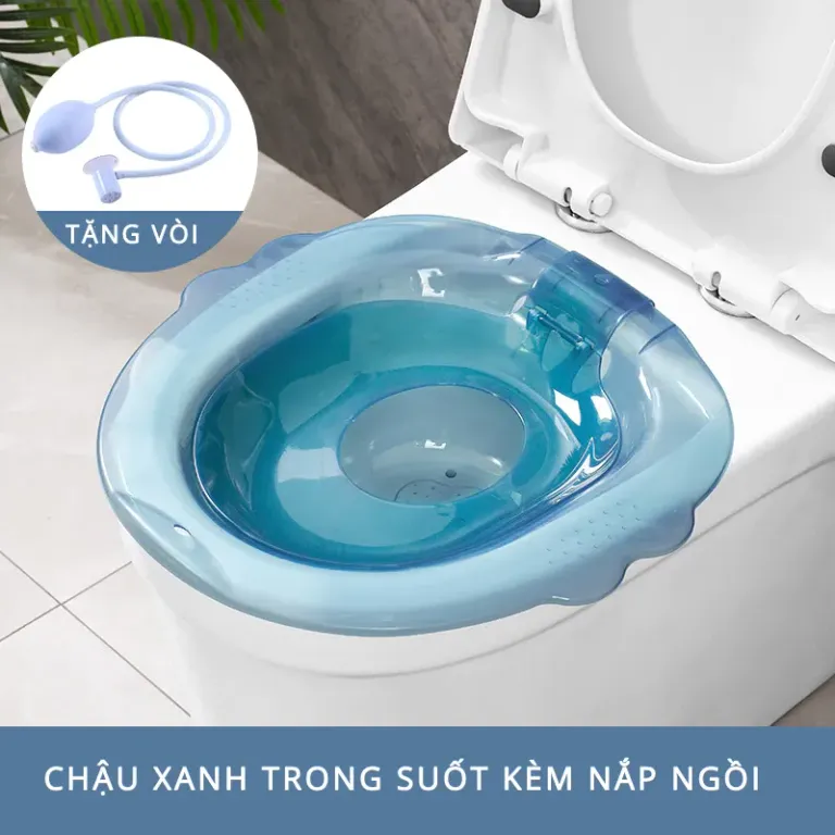 Chậu Xông Rửa Vệ Sinh Trong Suốt Dành Cho Người Già Chậu Rửa Mông, Xông Vùng Kín Cho Nam Và Nữ Đồ Dùng Phòng Tắm(TBB105)