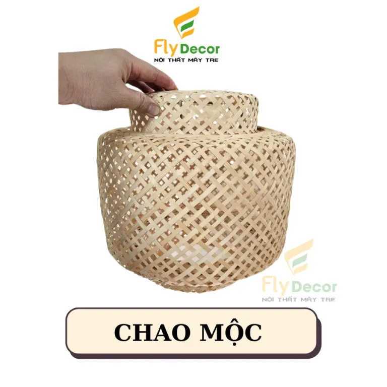 Đèn Mây Tre Đan, Đèn Tre Trang Trí, Đèn Thả Trần Phòng Khách, Phòng Ngủ (Hàng Xuất Khẩu) - Flydecor