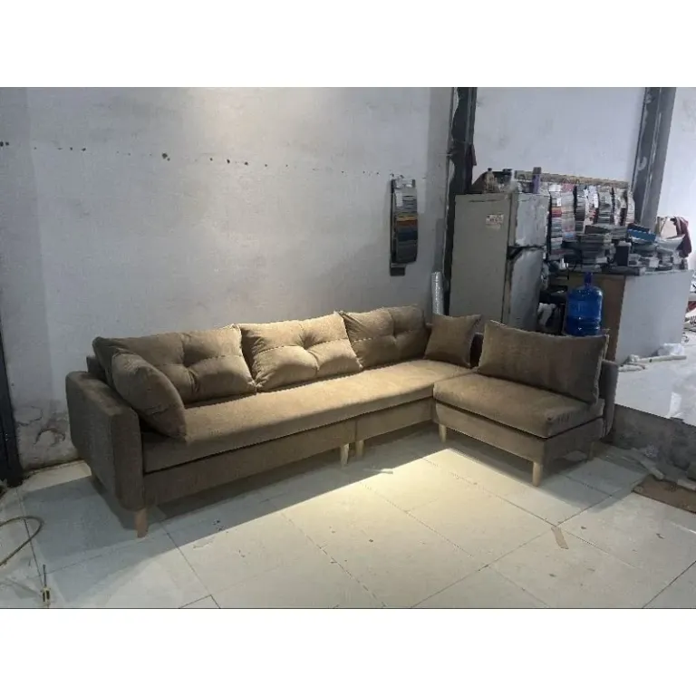 [Freeship HN] Ghế Sofa Góc L Nỉ Kích Thước 2m2x1m6 H2 Furniture 2m2x1m4 Sofa Góc L Di Động Thông Minh