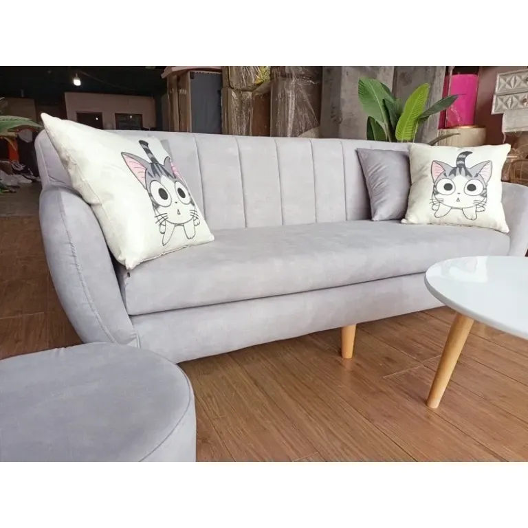 [Freeship HN] Ghế Sofa Stripe H2 Furniture Chất Liệu Vải Nỉ Khung Gỗ Tự Nhiên Đệm Mút Đàn Hồi Bảo Hành 12 Tháng