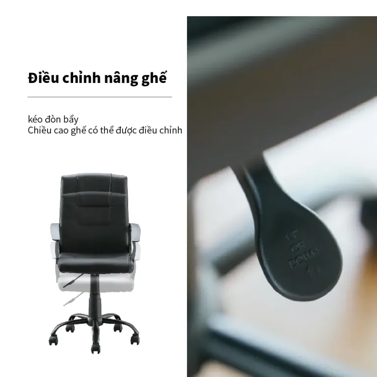 Ghế Giám Đốc, Ghế Làm Việc, Ghế Học Tập Bọc Da PU Chống Thấm Nước RICHOME CH1230-1 . Hàng Nhập Khẩu Nguyên Kiện