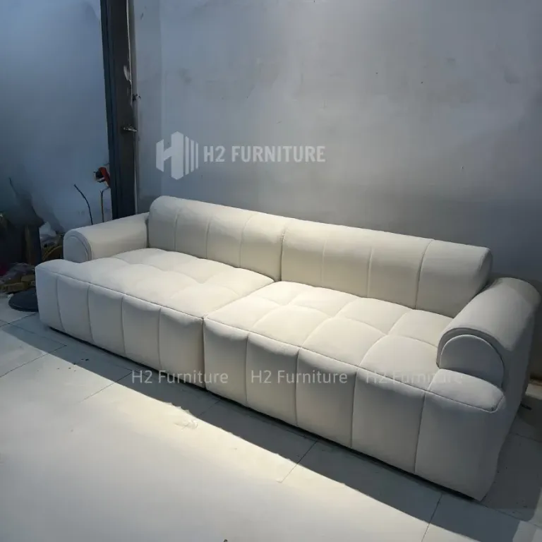 Ghế Sofa Nỉ Cao Cấp Chống Trượt Nước - Sofa Bread H2 Furniture Khung Gỗ Chắc Chắn Bảo Hành 12 Tháng