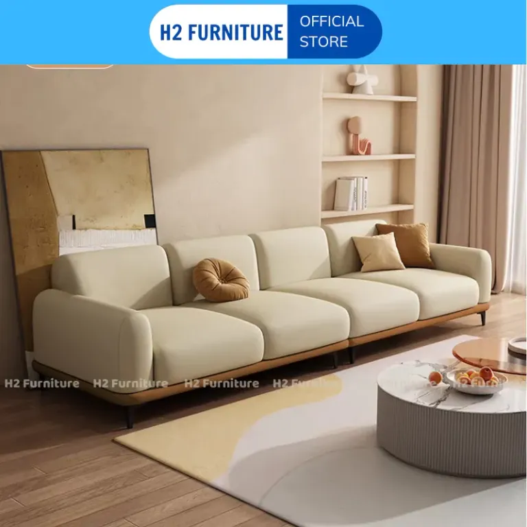 Ghế Sofa Nỉ Tặng Đôn Tròn Sofa Cùng Màu Ghế