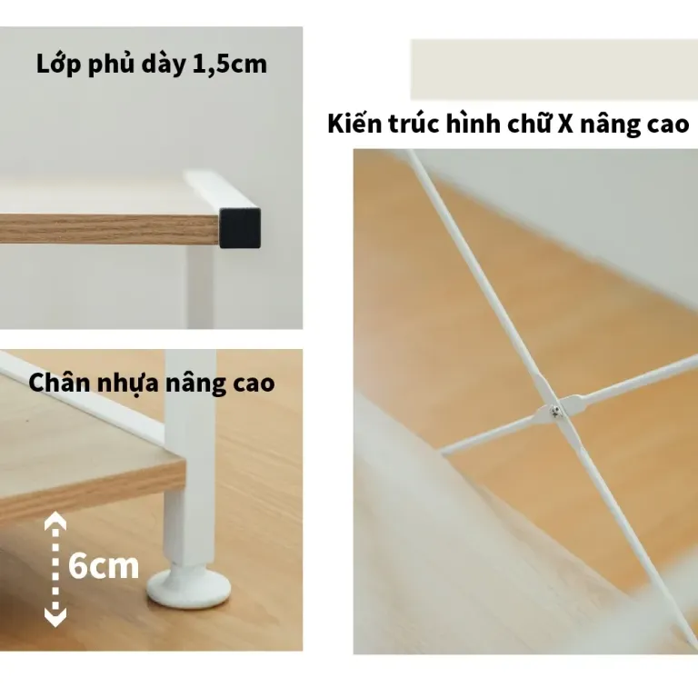 Kệ Nhà Bếp, Kệ Bếp Đa Năng Ván MDF Phủ Melamine, Kệ Bếp Đa Năng Thông Minh RICHOME SH495-D-1, SH596W