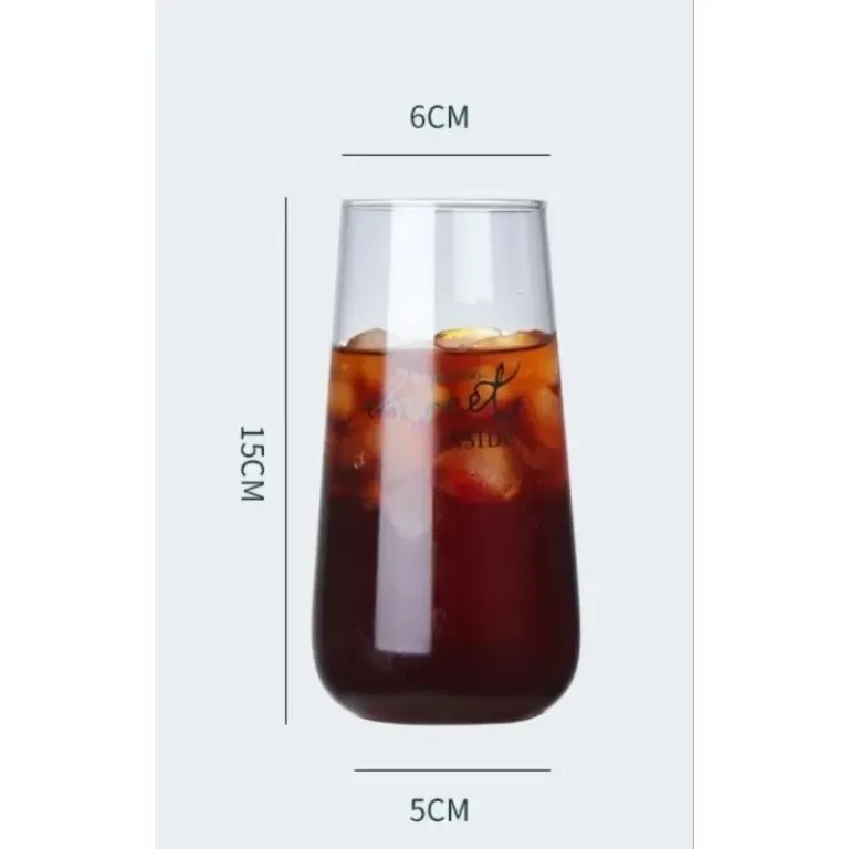 Ly, Cốc Thủy Tinh Uống Nước 500ML Chịu Nhiệt Cao Cấp Phong Cách Hàn Quốc Dễ Thương Pha Trà, Cocktail, Cà Phê, Sinh Tố