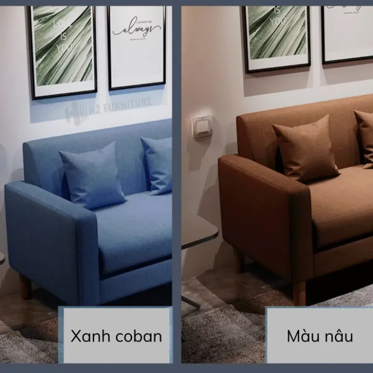 [Miễn Ship HN] Combo Sofa Văng Vuông Đệm Rời Dễ Dàng Vệ Sinh, Màu Sắc Làm Theo Yêu Cầu Bảo Hành 12 Tháng, Sofa Mini