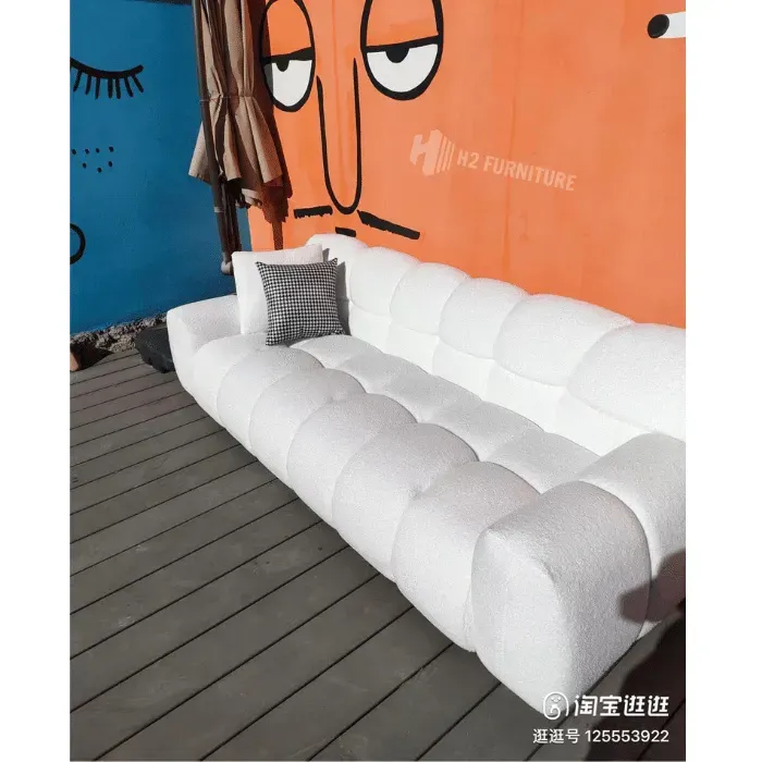 [Miễn Ship HN] Ghế Sofa Nỉ Lông Cừu Moyu Cao Cấp H2 Furniture Chất Liệu Êm Ái, Mềm Mại - Sofa Nỉ Xù Màu Sắc Đa Dạng