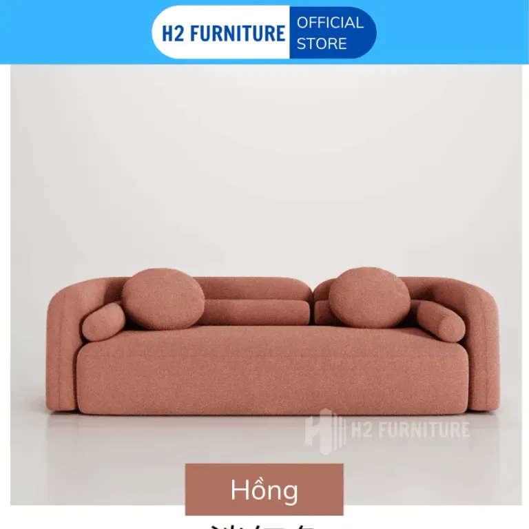 [Miễn Ship HN] Ghế Sofa Nỉ Nava Cao Cấp H2 Furniture Đệm Lò Xo Đàn Hồi Êm Ái Kích Thước Theo Yêu Cầu Bảo Hành 1 Năm