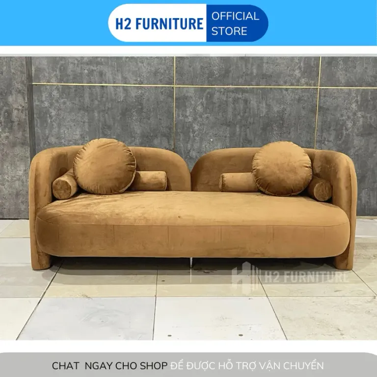 [Miễn Ship HN] Ghế Sofa Nỉ Nava Cao Cấp H2 Furniture Đệm Lò Xo Đàn Hồi Êm Ái Kích Thước Theo Yêu Cầu Bảo Hành 1 Năm