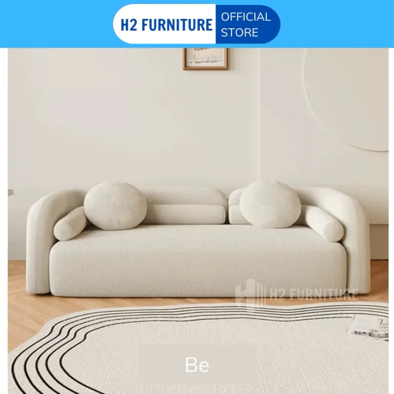 [Miễn Ship HN] Ghế Sofa Nỉ Nava Cao Cấp H2 Furniture Đệm Lò Xo Đàn Hồi Êm Ái Kích Thước Theo Yêu Cầu Bảo Hành 1 Năm