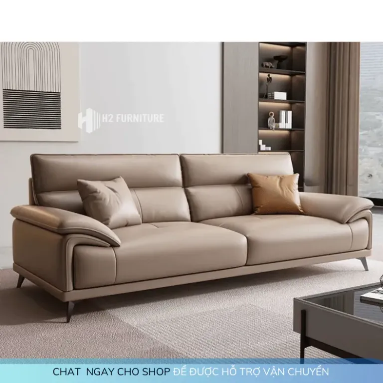 [Miễn Ship HN] Ghế Văng Sofa Da Tựa Yếm H20D2 Cao Cấp Với Chất Liệu Khung Gỗ Tự Nhiên Da Nhập Khẩu Màu Sắc Đa Dạng