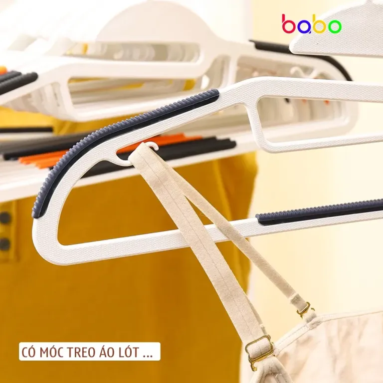 Móc Áo Nhựa Chống Trượt Móc Treo Quần Áo Tủ Đựng Giá Phơi Đồ Babo (TB25)