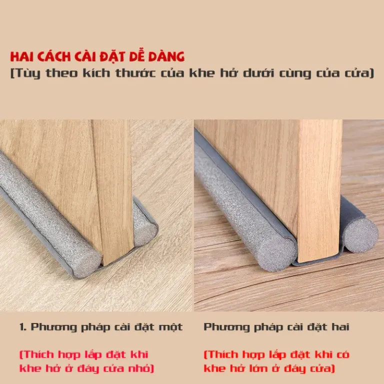 Thanh Chặn Cửa Dài 95cm Chắn Cửa, Miếng Chắn Đáy Khe Cửa Chống Thoát Hơi Máy Lạnh Ngăn Côn Trùng Bụi Bẩn (TC05)