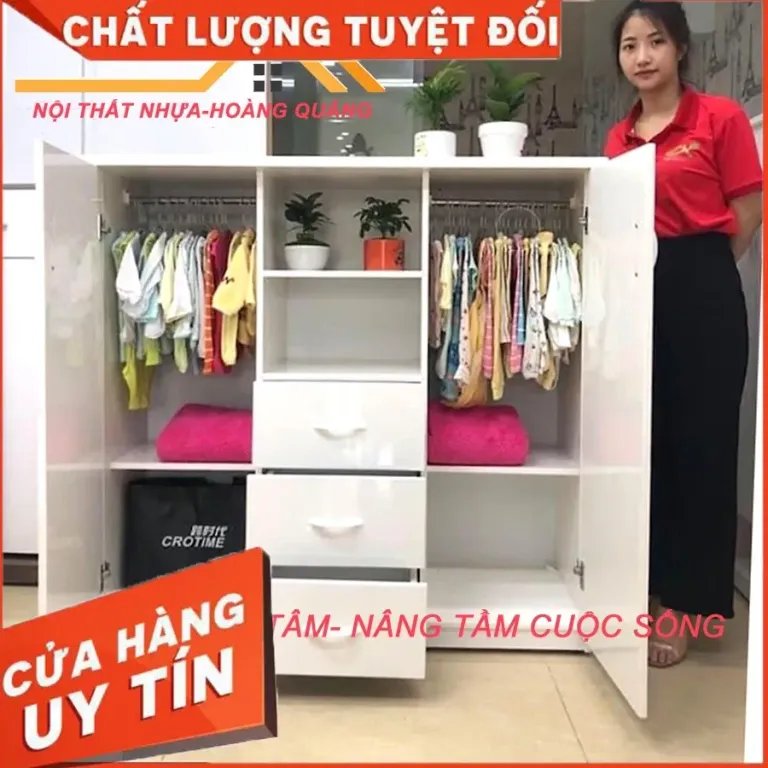 Tủ Quần Áo Cho Bé_Tủ Nhựa Đài Loan ( Miễn Phí Ship Hcm)