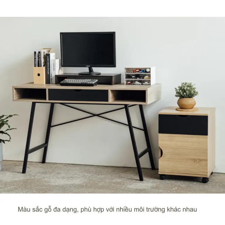 Tủ Tab Đầu Giường, Tủ Để Đồ Văn Phòng. Chắc Chắn Ván Phủ Mdf Chống Xước, Chống Nổ RICHOME DR245