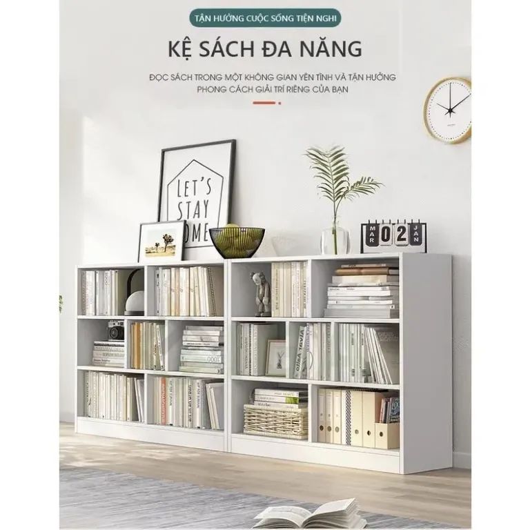 Kệ Sách Đa Tầng Để Sàn NTF Thiết Kế Hiện Đại Nhiều Ngăn Chứa Đồ 217