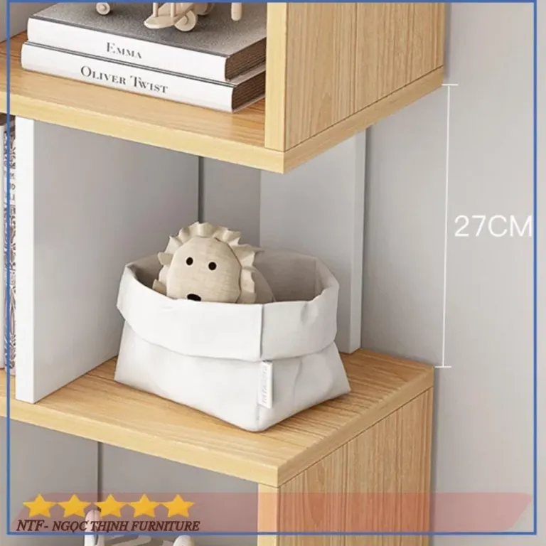 Kệ Sách, Kệ Trang Trí Để Sàn Ziczac Cao Cấp Thương Hiệu NTF-99 NTFurniture