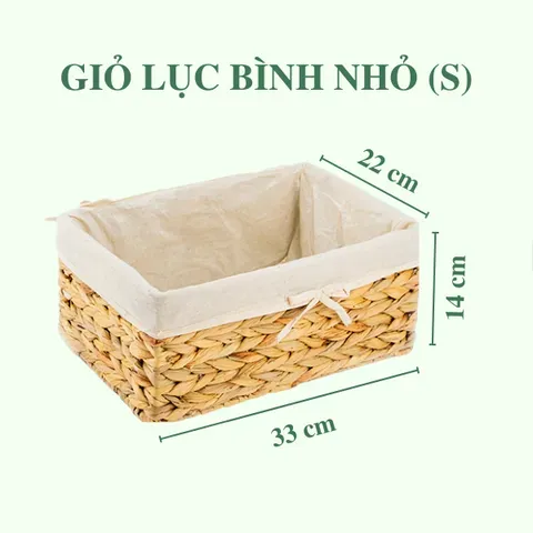 Giỏ Lục Bình Đa Năng Có Lót - Storage Basket