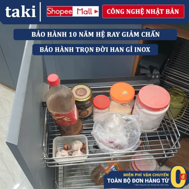 {Nhập Khẩu} Kệ Góc Tủ Bếp,Kệ Góc Liên Hoàn NAN DẸT - INOX Không GỈ 304 - Bảo Hành Vĩnh Viễn - Có Thợ Lắp