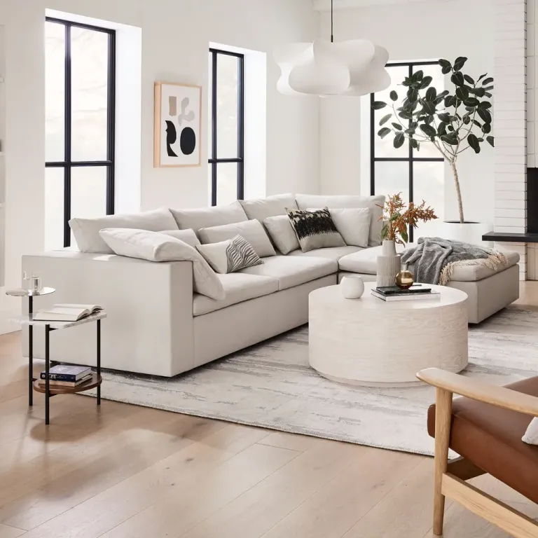 Sofa Góc L Phòng Khách Harmony Sofa Bắc Âu